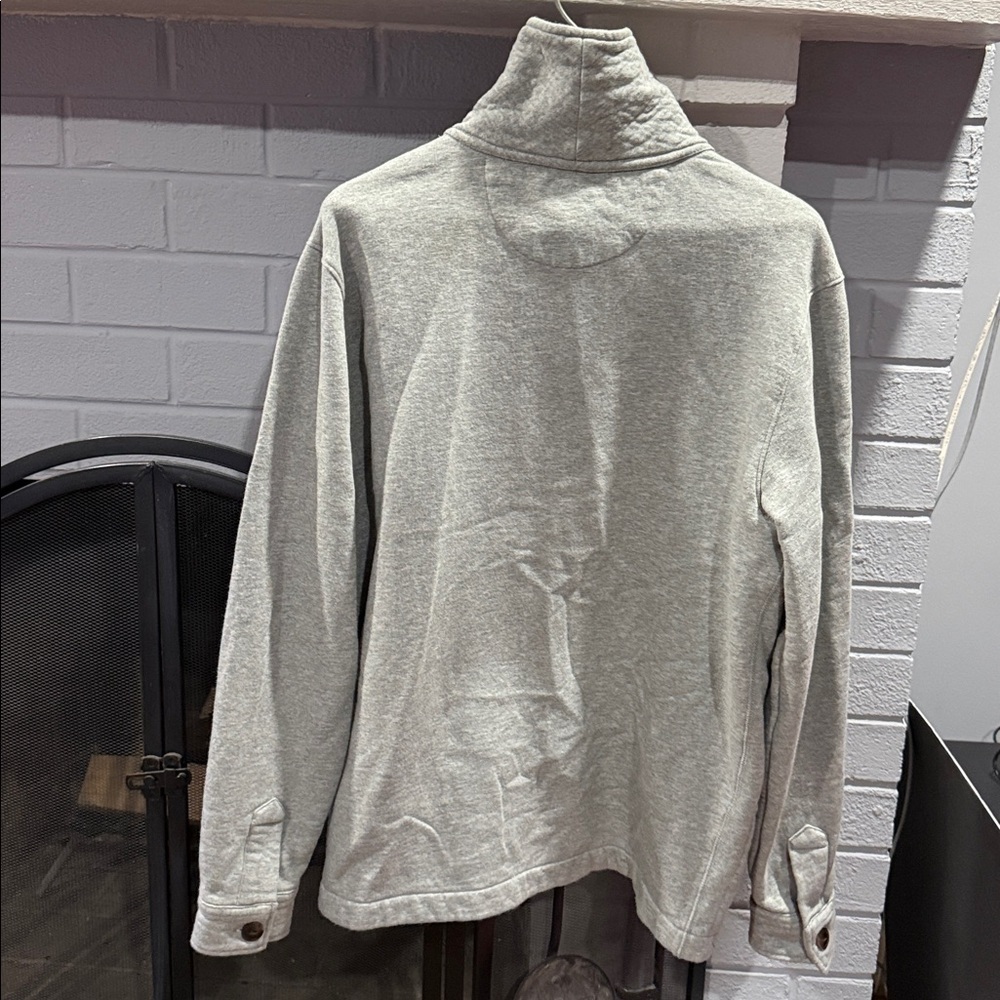 Sperry Men's Gray shawl collar sweatshirt Jacket size M - Picture 4 of 9